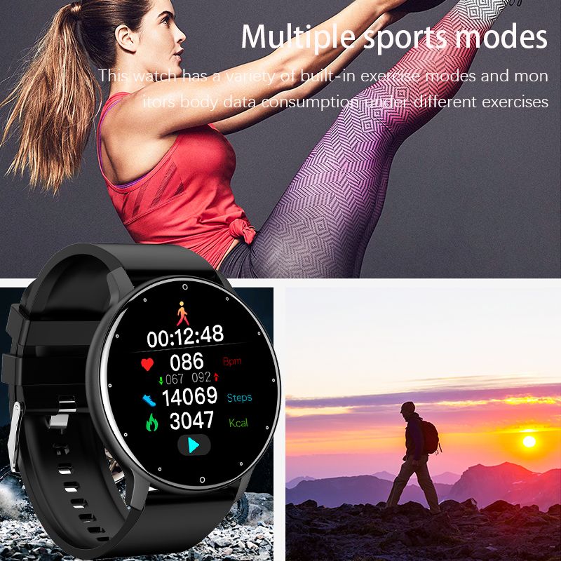 New Smart Watch Men Full Touch Screen Sport Fitness tracker IP67 Waterproof Bluetooth for Android iOS smartwatch Men+box