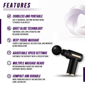 Deep Tissue Muscle Massage Gun for Pain Relief & Recovery