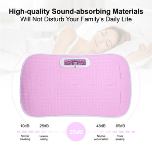 Full Body Vibration Plate Crazy Fitness Massage 10-Frequency Weight Loss & Fat Burner Shaking Machine For Unisex Pink