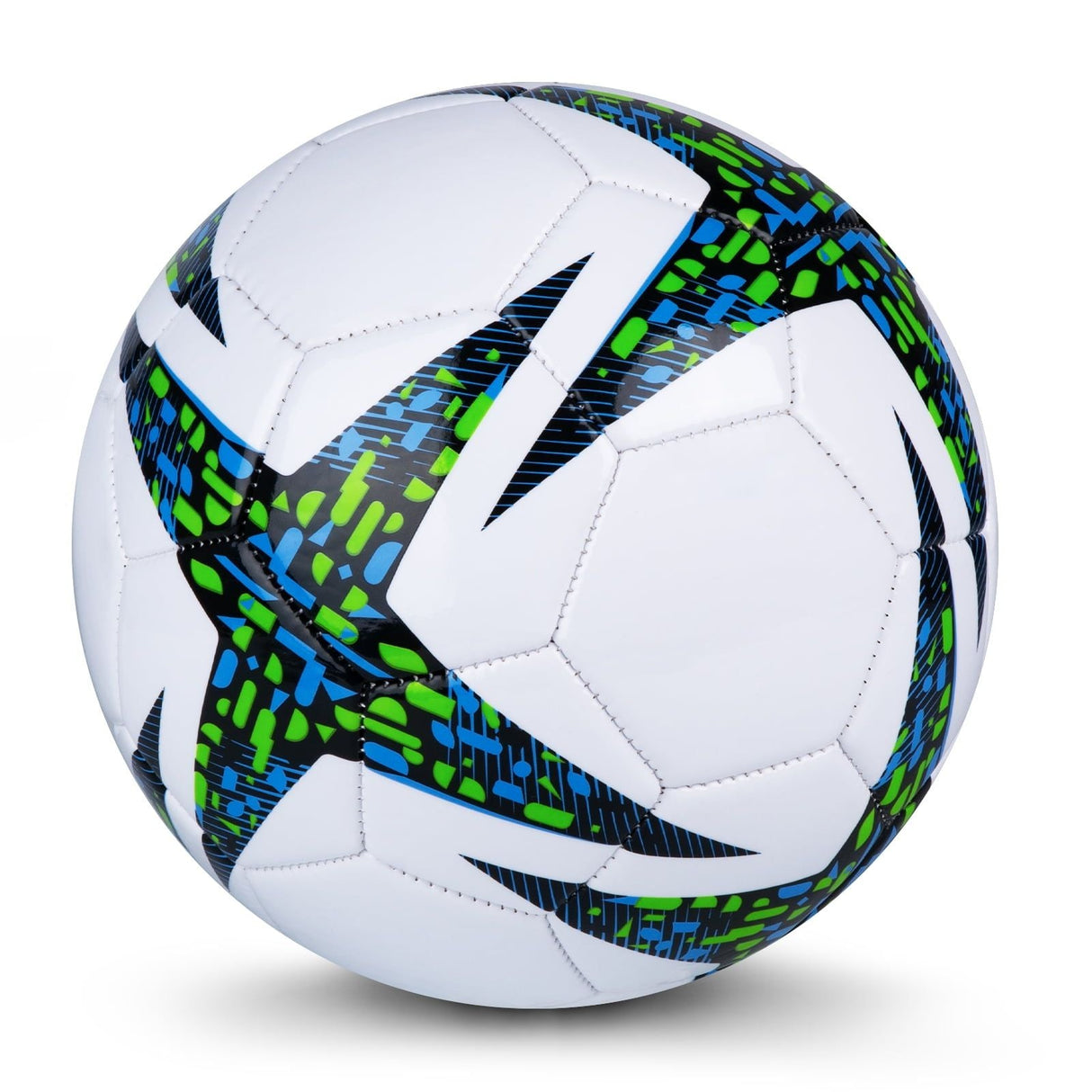 Size 5 Blue Soccer Ball for Kids Ages 12+, Soft TPU Cover & Air-Retaining Bladder – Ideal for Practice, Games & Training