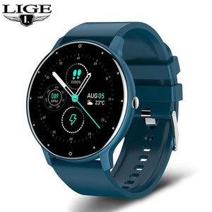 New Smart Watch Men Full Touch Screen Sport Fitness tracker IP67 Waterproof Bluetooth for Android iOS smartwatch Men+box