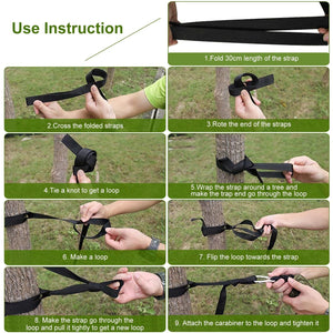 Camping Hammock with Mosquito Net, Portable Double Hammock Tent Load Two People with 2 Straps, Best for Outdoor Garden Hiking Travel