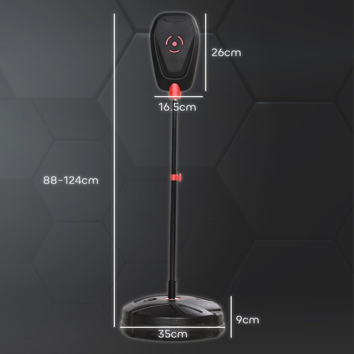 Qaba Punching Bag for Kids, Punching Bag with Stand, Boxing Gloves for 5-10 Year Old, Adjustable Kids Boxing Bag, Children Boxing Set, Sports Toy for Boys & Girls, Black