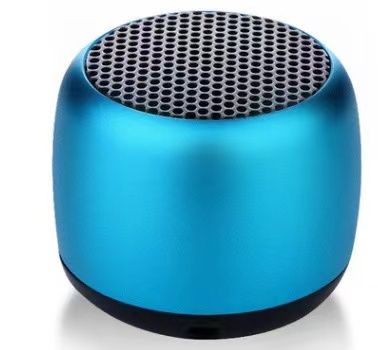Compact Steel Bluetooth Speaker - HiFi IPX5 Waterproof Mini Sound System with TWS Interconnections