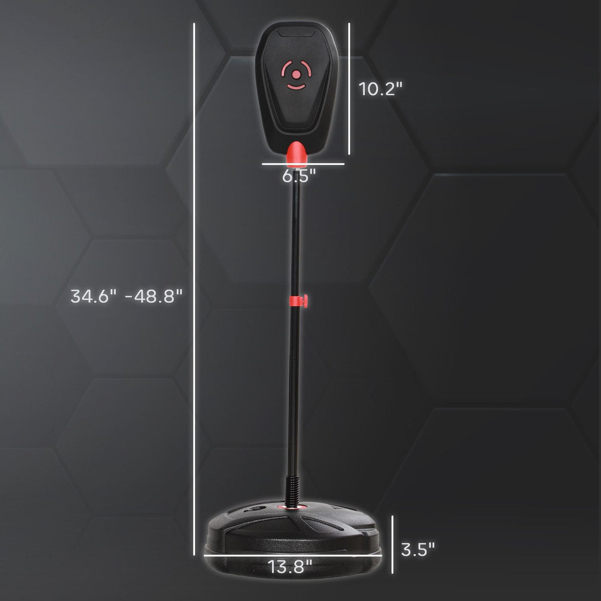 Qaba Punching Bag for Kids, Punching Bag with Stand, Boxing Gloves for 5-10 Year Old, Adjustable Kids Boxing Bag, Children Boxing Set, Sports Toy for Boys & Girls, Black