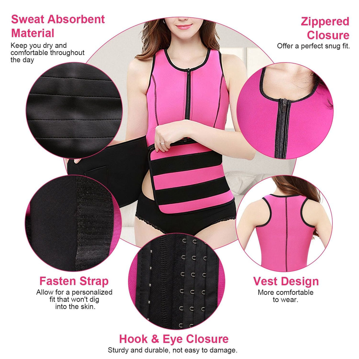Waist Trainer for Women Men Unisex Running Walking Yoga