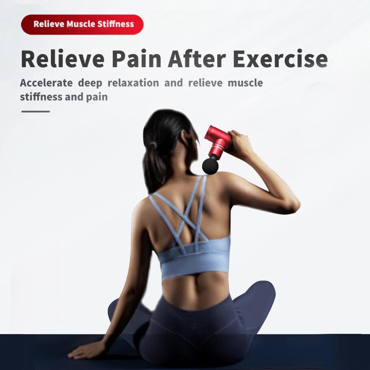 Professional Muscle Therapy Massage Gun - Deep Tissue Relief with 3 Speeds & 4 Attachments for Home & Gym