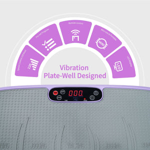 Vibration Plate Fitness Platform, Whole Body Exercise Machine for Lymphatic Drainage, Shaking Workout Board with 120 Speed Levels, Fat Burner and Weight Loss Equipment for Men and Women.