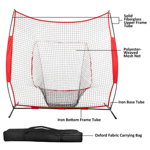 7x7ft Baseball Softball Tee ball Practice softball Net Batting Hitting Pitching Training baseball Net