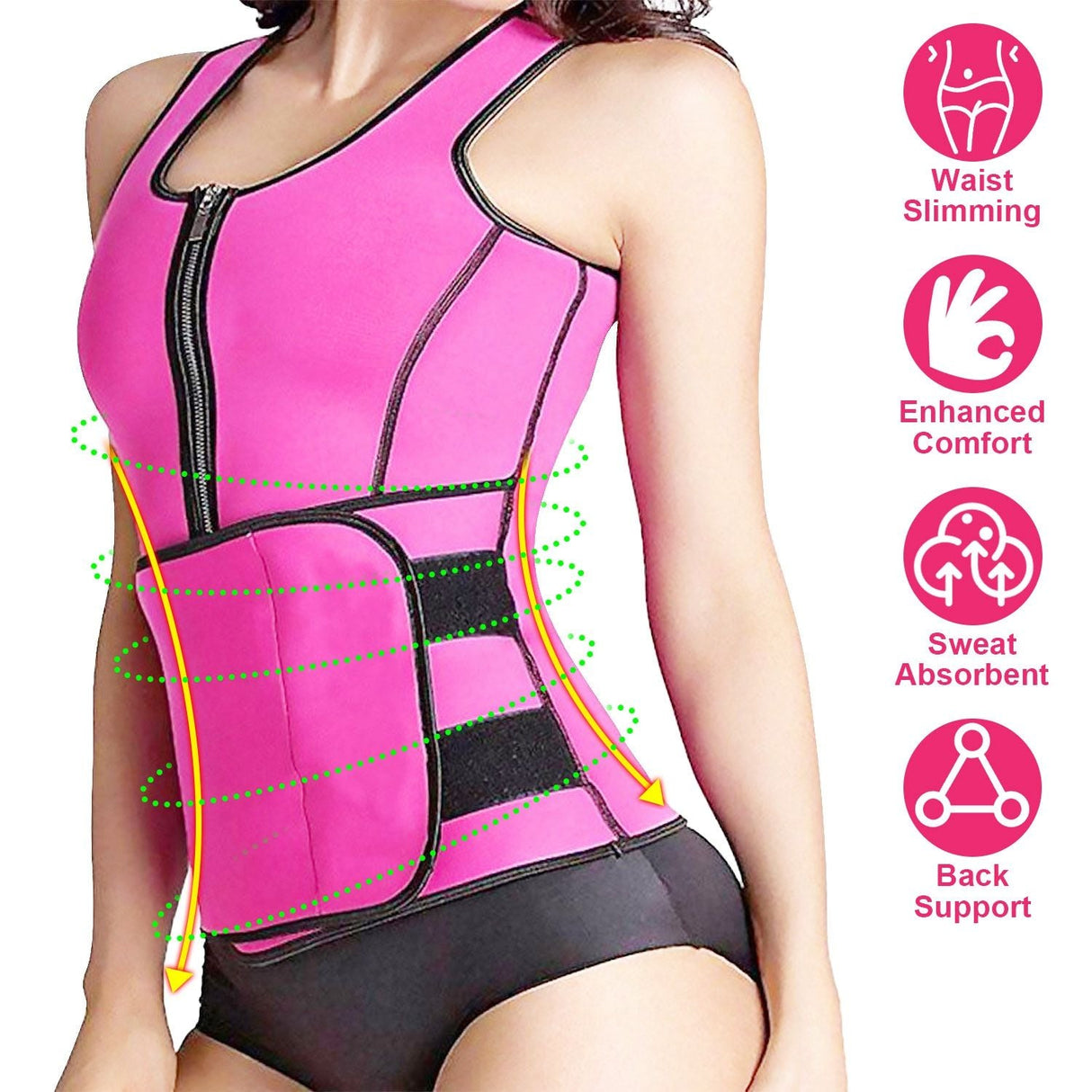 Waist Trainer for Women Men Unisex Running Walking Yoga