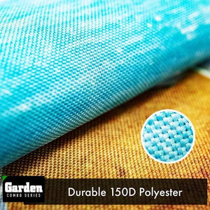 Combo Pack Garden Flag Stand Black 36x16 Inch & Garden Flag Beach Summer with Chairs Umbrella 12x18 Inch