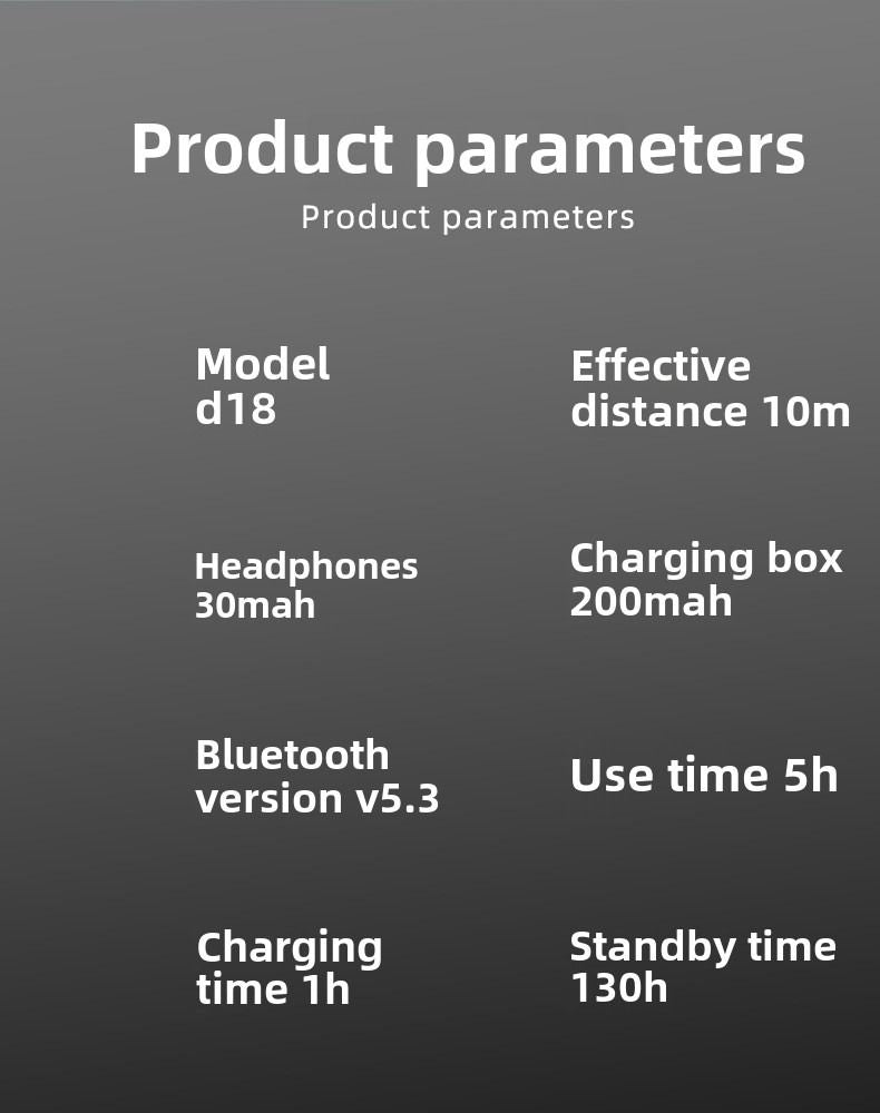 Wireless Bluetooth Headset In-Earbuds Gaming Low Latency Ultra Long-Life High Sound Quality Headphones