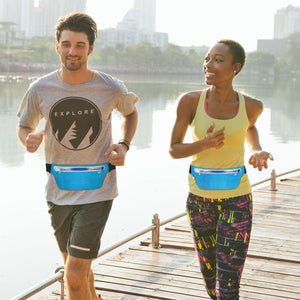 Unisex Sport Waist Pack Running Belt Bag Pouch Adjustable flip belt Bounce Free Sweat-Proof Lightweight Slim