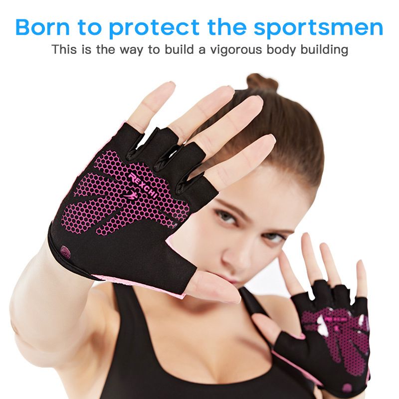 Weightlifting gloves Yoga Training gloves Sports gym gloves Thin Non-slip Half Finger Cycling Gloves Equipment