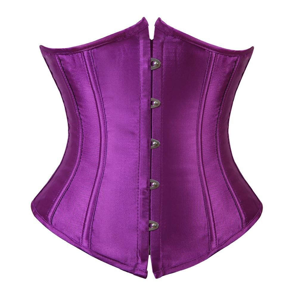 SEXY Gothic Under bust Corset and Waist trimmer cincher Bustiers Top Workout Shape Body Belt Plus size Lingerie S-6XL