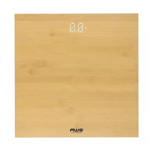 BS-1321-BMLED BAMBOO BATHROOM SCALE 397LB