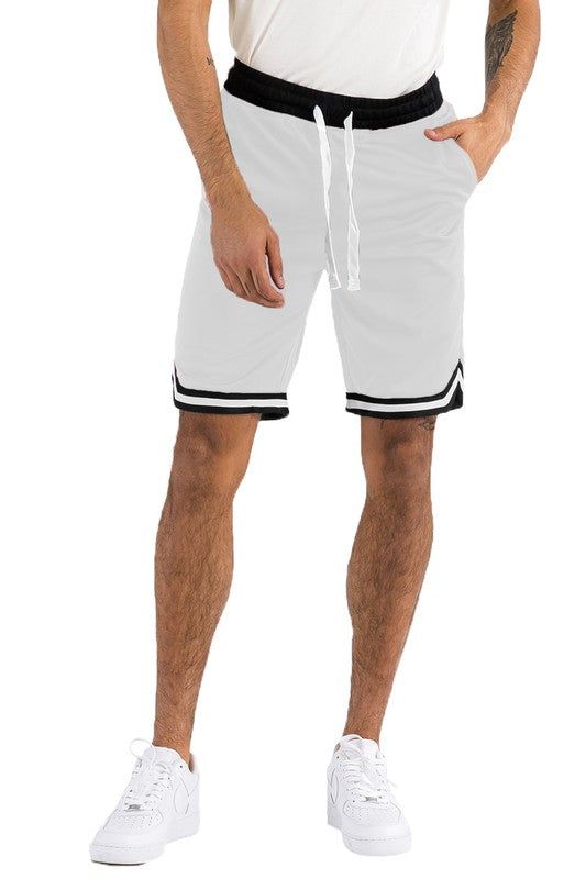 High-Performance Solid Basketball Shorts for Athletes