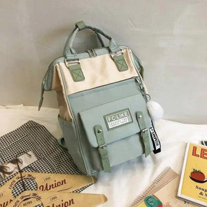 Durable Backpacks for School Teenagers Girls Designer Patchwork Bagpack With Cute Ring Bag For Travel, Laptop, Backpack Women Notebook
