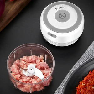 Durable Electric Food Crusher Mini Garlic Press Garlic Crusher Vegetable Chopper For Kitchen Crushed Garlic Crushed Ginger Crushed Chili