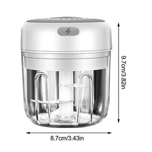 Durable Electric Food Crusher Mini Garlic Press Garlic Crusher Vegetable Chopper For Kitchen Crushed Garlic Crushed Ginger Crushed Chili