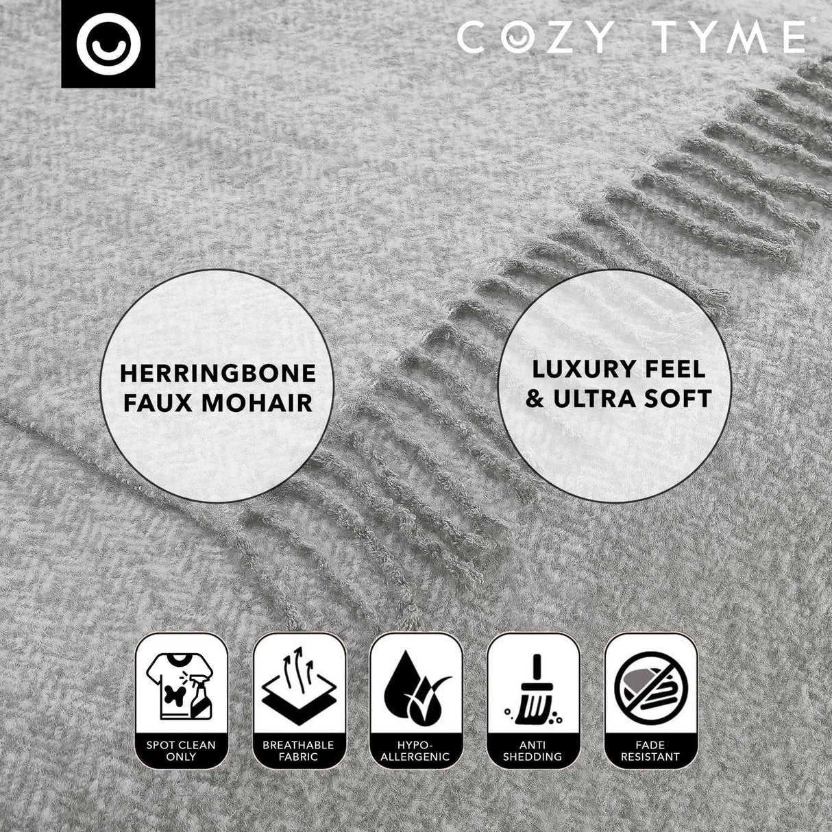 Samara Faux Mohair Throw