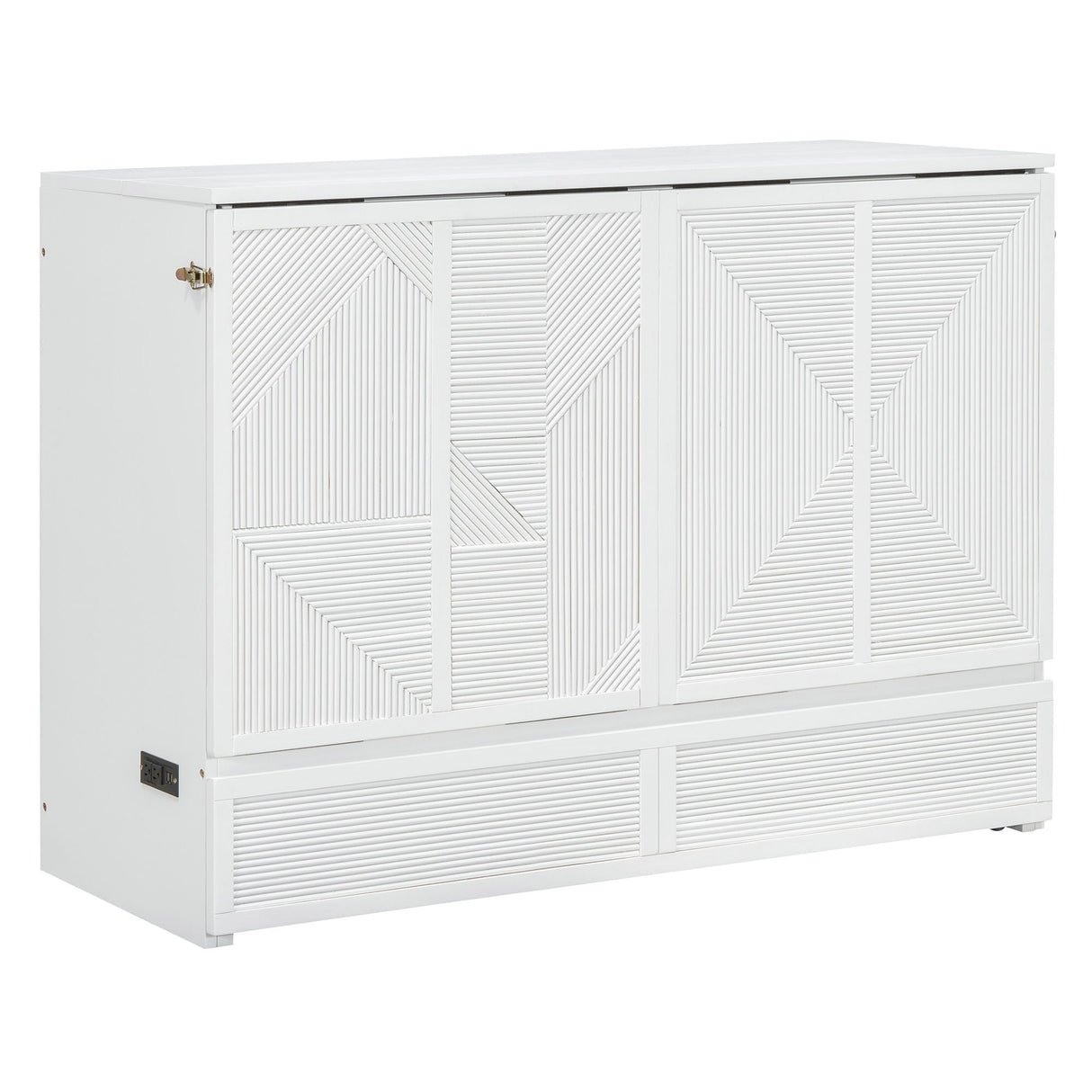 Murphy Bed With Large Drawer, USB Ports And Outlets by Couch.com