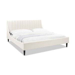 Aspen - Vertical Tufted Modern Headboard Platform Bed Set by Couch.com