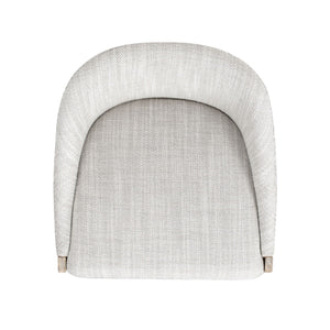 Couch.com Newport Coastal Curved Back Upholstered Counter Stool Two Tone Neutral Gray, Modern Style, Fabric Construction, Gray Finish by Couch.com