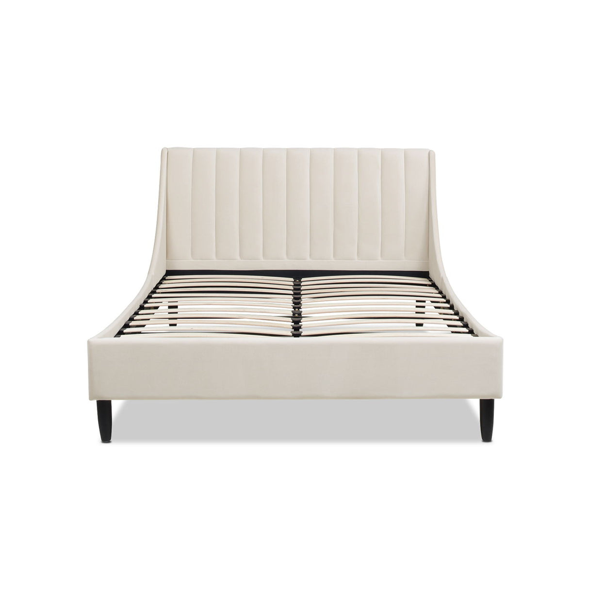 Aspen - Vertical Tufted Modern Headboard Platform Bed Set by Couch.com