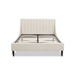 Aspen - Vertical Tufted Modern Headboard Platform Bed Set by Couch.com