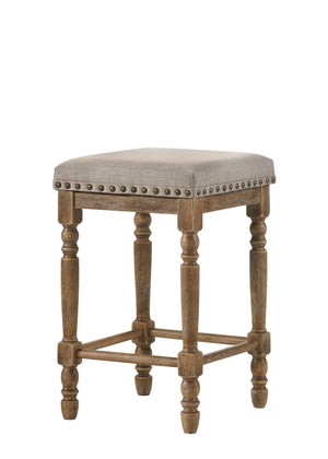 Farsiris Weathered Counter Height Stool Set of 2 - Beige