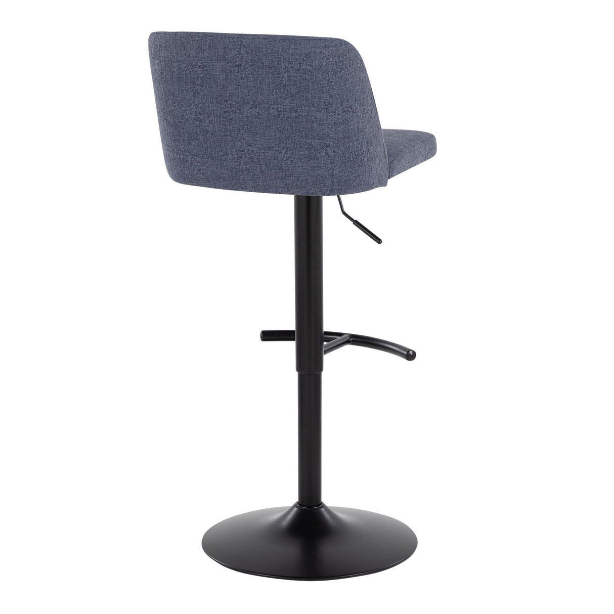 Toriano - Contemporary Adjustable Bar Stool With Rounded T Footrest (Set of 2) by Couch.com