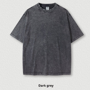 Washed Round Neck Short Sleeve Batik Children's T-shirt