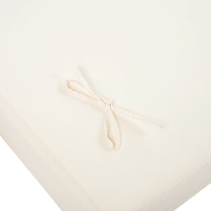 Outdoor Reclining Chair Cushion with Headrest in Beige