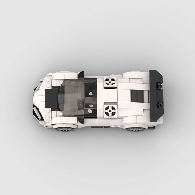 Built-up Block Series 8-grid Racing Model