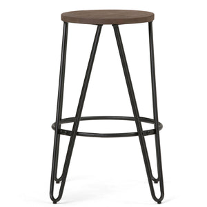 Simeon - Multifunctional Metal Stool With Wood Seat by Couch.com