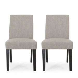 Contemporary Dining Chair With Upholstered Seating and Tapered Legs