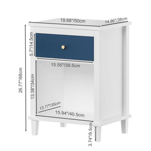 Nightstand With 1 Drawer and 1 Shelf