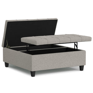 Harrison - Upholstered Coffee Table Storage Ottoman by Couch.com