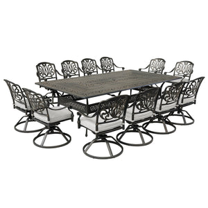 Rectangular Metal Dining Set With Cushions by Couch.com