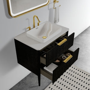 Elena - Modern Bathroom Vanity With Sink With Ample Storage, 2 Soft Close Drawers by Couch.com
