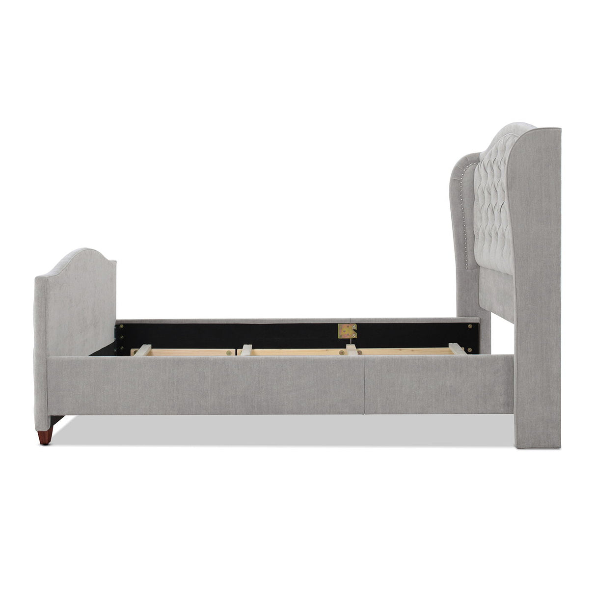 Marcella - Upholstered Shelter Headboard Bed Set by Couch.com