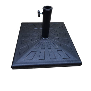 42 Pound Square Resin Umbrella Base - Black by Couch.com