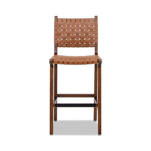Andre - Counter Stool With Back - Pecan Brown by Couch.com