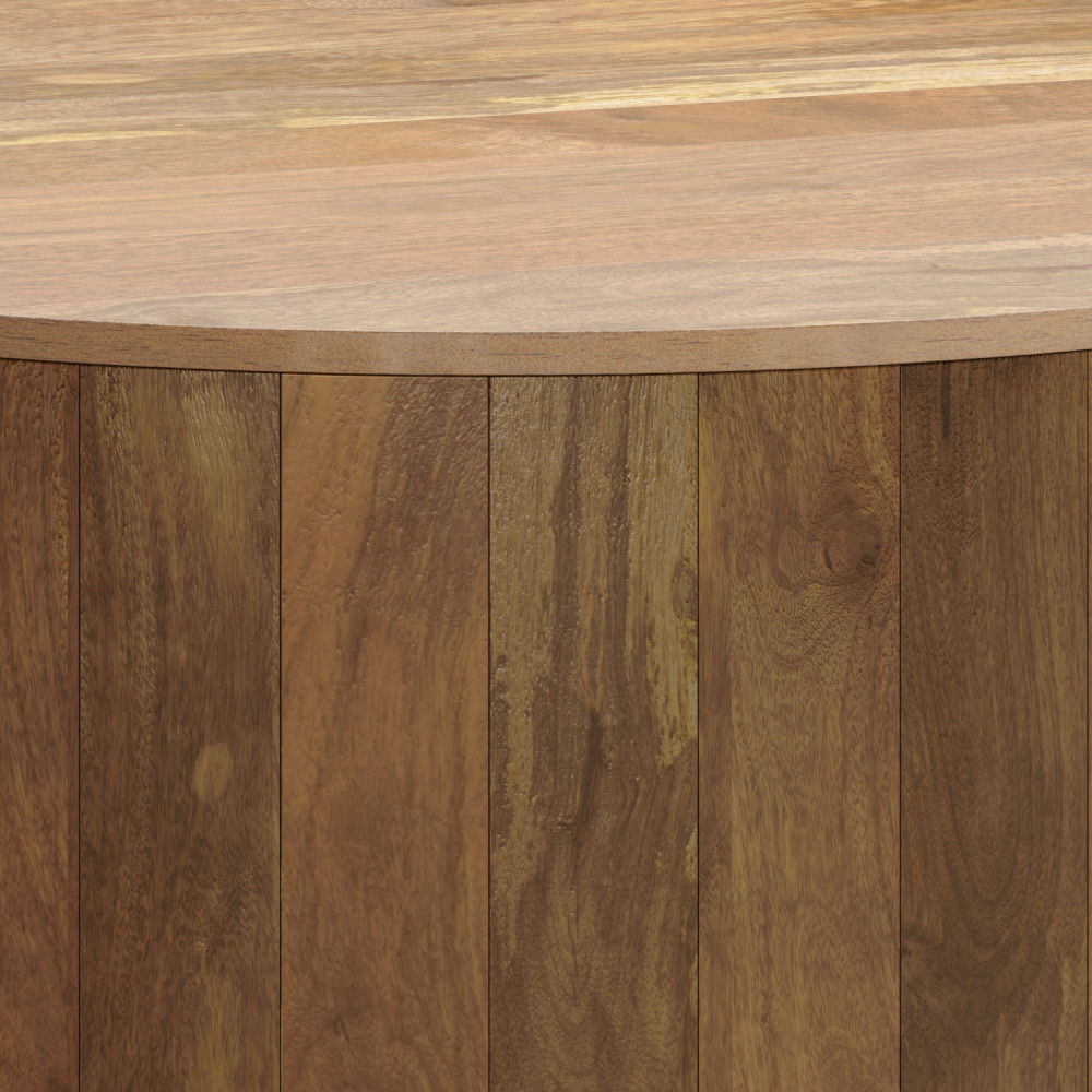 Millbury - Drum Coffee Table - Natural by Couch.com