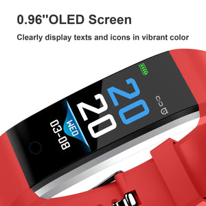 0.96\'\' Fitness Tracker Activity Tracker w/Heart Rate IP67 Waterproof Smart Band Blood Oxygen Sleep Monitor Pedometer Sedentary Reminder Call Message by DirectDeals