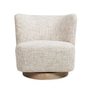 Miranda - Armless Swivel Accent Chair - Natural Gray by Couch.com