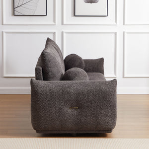 2 Seater Cushion Sofa With 2 Cushions And 2 Ball Pillows by Couch.com
