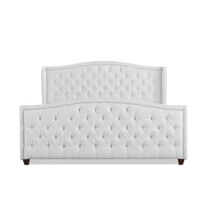 Marcella - Upholstered Shelter Headboard Bed Set by Couch.com