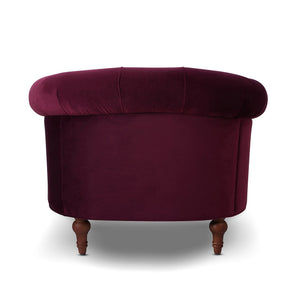 La Rosa - Victorian Tufted Upholstered Accent Chair by Couch.com
